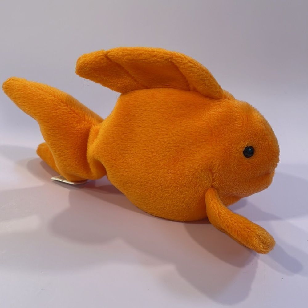 1993 Ty Original Beanie Baby Goldie the Goldfish PVC Pellets Great Used Conditio - Picture 3 of 7